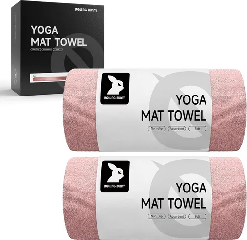 Miniatura 9 de Toalla para esterilla de yoga, microfibra antideslizante para yoga caliente y pilates, súper absorbente, ligera y lavable a máquina, 72 x 25 Gris
