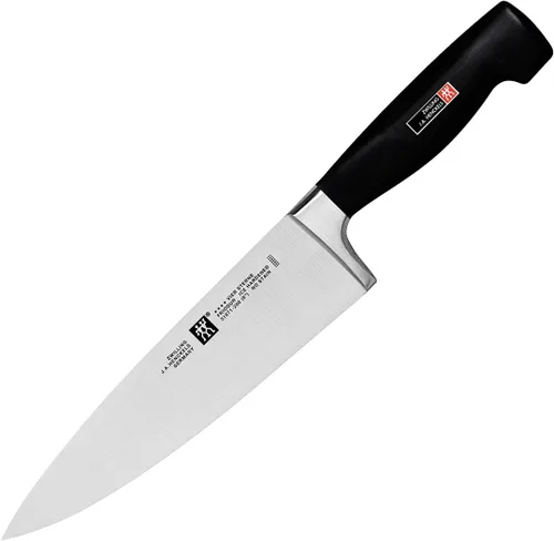Miniatura 4 de ZWILLING - Cuchillo de chef alemán afilado de cuatro estrellas de 8 pulgadas, fabricado en una fábrica alemana propiedad de la empresa con acero