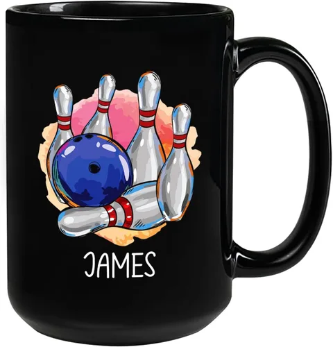 Miniatura 19 de Taza de café de fútbol americano con nombre personalizado, regalo de fútbol personalizado, porcelana negra 11oz y 15oz