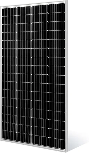 SUNGOLDPOWER Panel solar 200W 24V Panel solar monocristalino 200 vatios módulo solar grado A célula solar, negro, SG200WM24