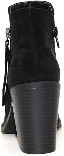 Miniatura 3 de Botines de moda con cremallera lateral para mujer, Negro