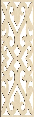 Miniatura 127 de Keene Paneles de pared decorativos de madera con calado, 9 3/8 pulgadas de ancho x 24 3/8 pulgadas de alto x 1/4 de alto, roble rojo rojo (Red Oak)