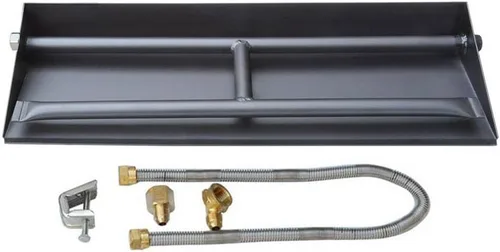 Miniatura 7 de Stanbroil - Sartén de acero inoxidable doble, para quemador y chimenea