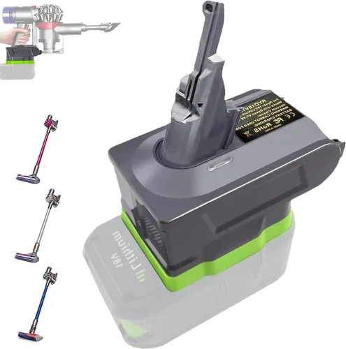Miniatura 9 de URUN V6 Adaptador para aspiradora Dyson V6 Convertidor para Ryobi batería de litio de 18 V para batería V6 compatible con DC58 DC59 DC61 DC62 DC72