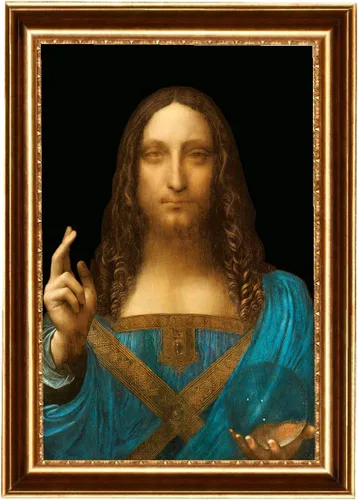 Miniatura 5 de ELITEART -Salvator Mundi por Leonardo Da Vinci Reproducción de pintura al óleo Giclée Wall Art Impresiones en lienzo