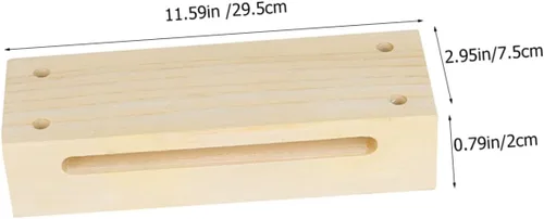Miniatura 2 de 2 juegos de instrumentos de percusión de madera, bloque de madera de doble tono con mazos para educación musical, instrumento rítmico para aula