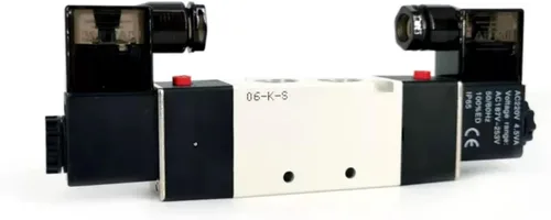 Miniatura 2 de Válvula solenoide AirTAC 4V120-06 DC12V 1/8 "PT Doble Solenoide 5/2 vías Aire Neumático Piloto interno 21-114 PSI 5 Puerto 2 Posición Tiene Función