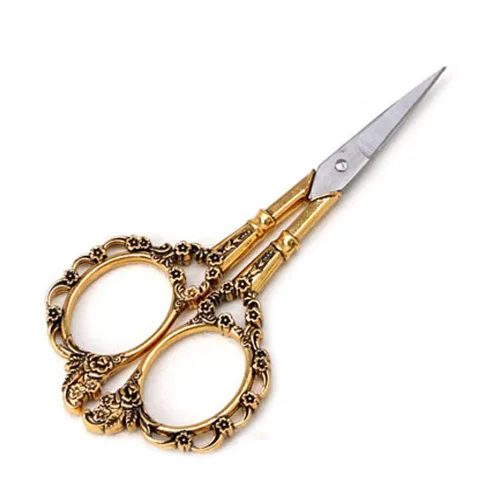 Miniatura 9 de EBANKU - Tijeras de manicura profesionales, vintage, de acero inoxidable, para cutículas, cuidado de precisión para uñas, cabello facial, cejas