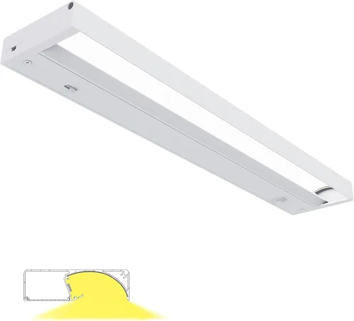 Miniatura 10 de Iluminación para debajo del gabinete de 24 pulgadas, luces LED enchufables y cableadas para debajo del gabinete con 3 temperaturas de color 3000