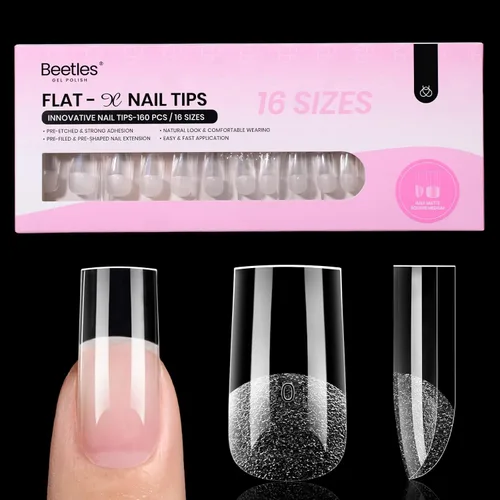 Miniatura 28 de Beetles 9 en 1 Pegamento de Gel para Uñas de Acrílico, 2 Piezas de 10ml Super Fuerte Pegamento de Uñas para Puntas de Uñas Postizas Transparentes