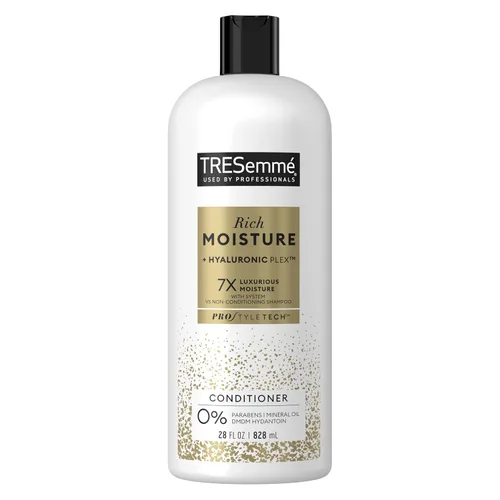 Miniatura 9 de TRESemmé Acondicionador rico en humedad, ceramida + ácido hialurónico, acondicionador de tamaño de viaje para cabello dañado, acondicionador