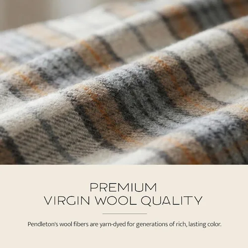 Miniatura 3 de Pendleton Eco-Wise - Manta de lana de fácil cuidado, tamaño King, 108 x 96 pulgadas, 100% lana con ribete de puntada, para todas las estaciones