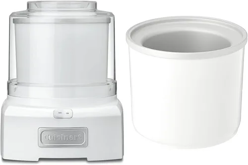 Cuisinart Máquina para hacer helados, sorbete de 1.5 cuartos de galón, máquina para hacer yogur congelado y cuenco congelador ICE-45RFB de 1-1/2
