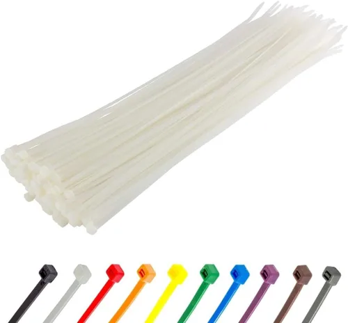 Miniatura 85 de GTSE - Paquete de 100 bridas con cremallera de 20.3 cm, color plateado/gris, 8.06 kg de resistencia, bridas de nailon grises resistentes a los rayos