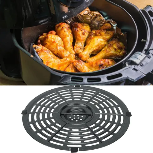 Miniatura 5 de Focket Placa de repuesto para freidora de aire de 8.5 in, 8,5 pulgadas, revestimiento antiadherente, sartén para freidora de aire, placa de parrilla