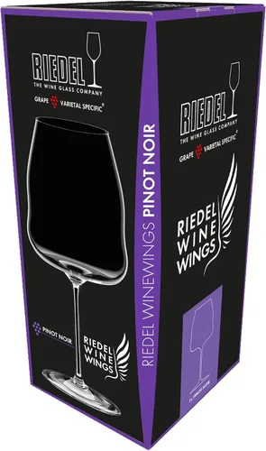 Miniatura 5 de Riedel Winewings Pinot Noir/Nebiolo - Copa de vino tinto de cristal gigante grabada personalizada de 32 onzas para Pinot Noir, Nebiolo, Borgoña