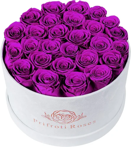 Miniatura 10 de Prifroti 17 flores en una caja de gamuza de lujo, regalos de cumpleaños para mujeres, flores preservadas, regalo de rosas para el día de la madre