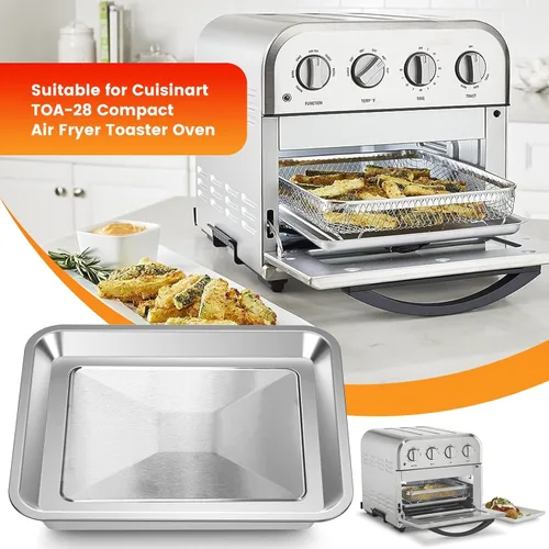 Miniatura 3 de Accesorios de horno tostador para freidora de aire Cuisinart TOA-28 AFR-25 Tostadora de horno de convección de freidora de aire, bandeja de horno