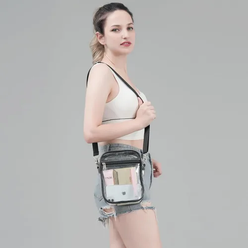 Miniatura 2 de COVAX Bolso cruzado transparente, aprobado por estadios para conciertos, festivales