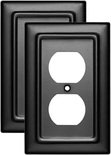 Miniatura 13 de Monarch Abode Placa de Pared Dúplex de 1 Gang, Cubiertas Decorativas de Salida de Metal Arquitectónico, Placas de Cubierta de Salida Eléctrica