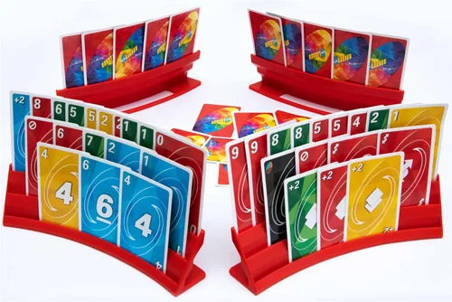 Miniatura 12 de BORICO Portatarjetas para Cartas de Juego - Paquete de 4 Soportes de Cartas de Juego para Niños y Adultos, Bandeja de Almacenamiento Apilable