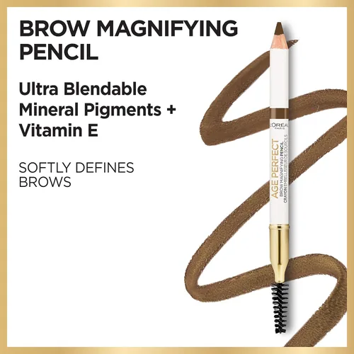 Miniatura 4 de L'Oréal Paris Age Perfect - Lupa para cejas con vitamina E, color castaño rojizo