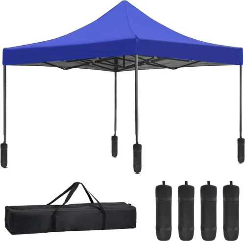 Tienda de campaña desplegable de 10 x 10 pies, carpa de fiesta, toldo Ez Up, toldo para boda, plegable instantáneo, portátil, mejor circulación de