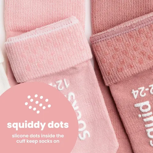 Miniatura 70 de squid socks Calcetines de viscosa de bambú 0-6M, 6-12M, 12-24M y 2T-3T Calcetines que se mantienen puestos