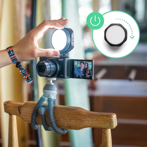 Miniatura 7 de Joby Beamo Reel - Luz LED para creador de contenido para cámaras compactas sin espejo o teléfonos inteligentes, luz de vlogging para creadores