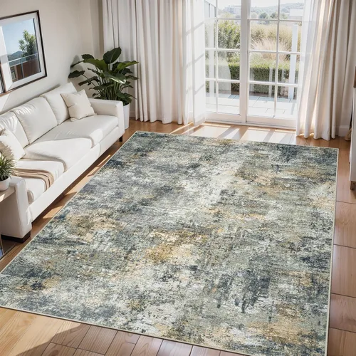 Miniatura 90 de 5x7 Area Rugs for Living Room Rug Washable: Abstract Rug for Dining Room Bedroom Carpet Non Slip 5 by 7 Indoor Modern Nursery Home Office Beige