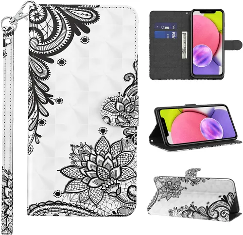 Miniatura 45 de Funda para Samsung Galaxy S22, cartera Flip Folio lindo 3D pintado de dibujos animados PU Funda de cuero PU para niñas mujeres ranuras para tarjetas