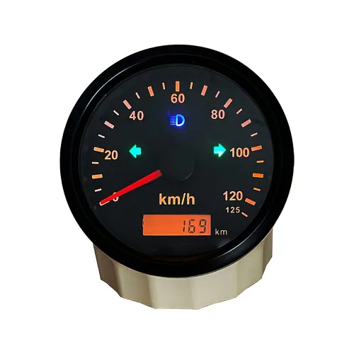 Miniatura 2 de ELING Velocímetro GPS impermeable 77.7 mi/h para motos de nieve motocicleta ATV UTV 85MM dimensión 12V 24V