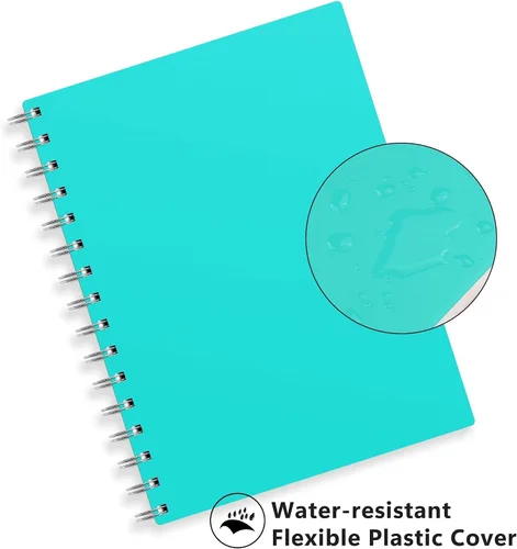 Miniatura 7 de RETTACY Cuaderno de espiral con rayas universitarias, 300 páginas, tamaño A5 mediano (14.5 x 20.8 cm), para la escuela, el trabajo, la escritura