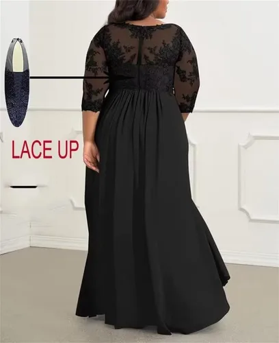Miniatura 2 de Mother of The Bride Dresses for Wedding Lace Plus Size Wedding Guest Dress V Neck Mother of The Groom Dresses