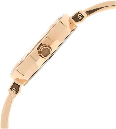 Miniatura 4 de Titan Raga Viva Esfera Analógica Oro Rosa Mujer Oro, Plata Metal, Latón, Cuero, Diseño de Joyería, Estilo Pulsera, Diseñador, Cristal de Cuarzo