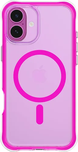 Miniatura 38 de ORNARTO Air Case para iPhone 16 Pro Max Transparente, Compatible con MagSafe, Funda de Protección contra Caídas de Grado Militar con Air-Pink Rosa
