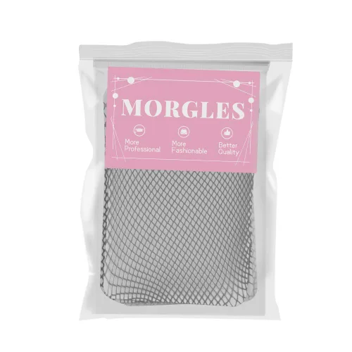 Miniatura 6 de MORGLES 6 gorras de peluca antideslizantes, de malla negra, para mujeres y hombres, red de cabello tejido de malla cerrada Negro