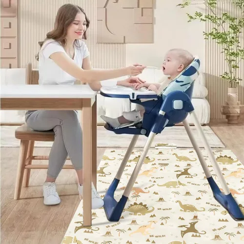 Miniatura 2 de Insular Tapete para salpicaduras de bebé para debajo de la silla alta, artes/manualidades, tapete antideslizante e impermeable para piso, tapete
