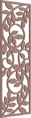 Miniatura 110 de 9 3/8"W x 24 3/8"H x 1/4"T Utica Decorativo Fretwork Madera Paneles de Pared, Abedul