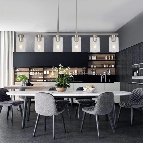 Miniatura 3 de TODOLUZ Pantalla de cristal transparente para lámpara de iluminación de isla de cocina