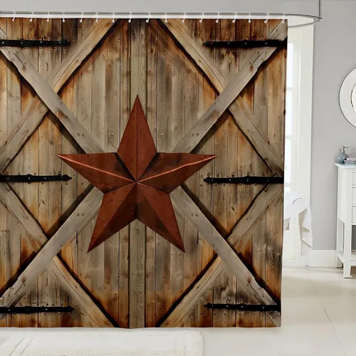 Miniatura 28 de Lindas cortinas de ducha para niños, cortinas rústicas de gallina, decoración de dormitorio de niñas y adultos, girasoles animales, plantas