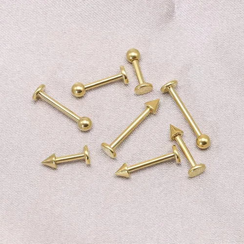 Miniatura 6 de BLISI 8PCS Body Piercing Jewelry Lot 16G Titanium Nose Septum Lip Cartilage Tragus Eyebrow Industrial Barbell Horseshose Piercing Kit Jewelry