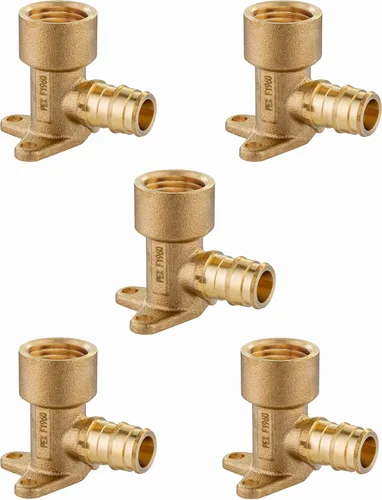 Miniatura 11 de EFIELD Pex A Expansion - Codo de latón de flujo completo de 1/2 "x 1/2" hembra NPT Drop-ear, ASTM F1960 (PEX1960116)