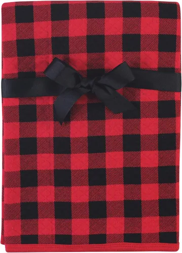Hudson Baby Manta unisex acolchada multiusos para bebé, manta de recibo, manta para cochecito, diseño de cuadros de búfalo, 1 paquete, talla única