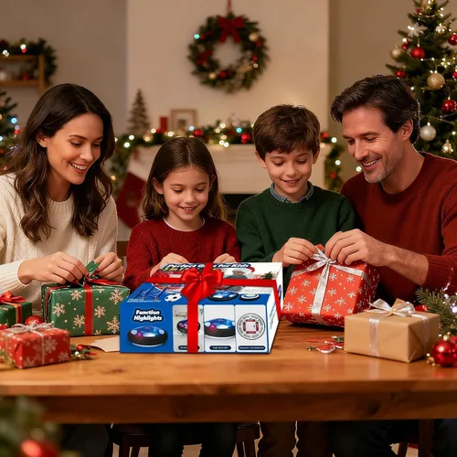 Miniatura 2 de Nazano Pelota de fútbol Hover 3 en 1, juego de hockey para niños pequeños con luces LED, juguetes para interiores y exteriores para niños, regalo