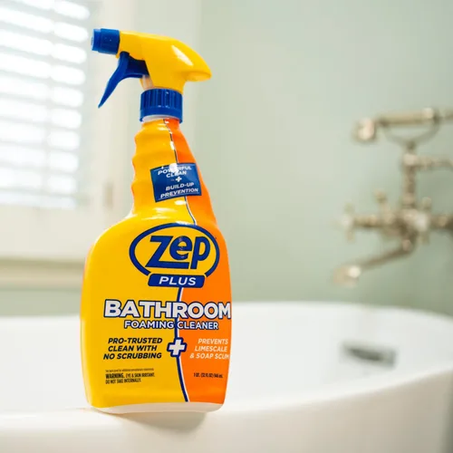 Miniatura 4 de Zep Plus - Limpiador espumoso para baño - 32 onzas (caja de 12) - R54012 - Mantén tu baño limpio + protege contra la futura acumulación de jabón