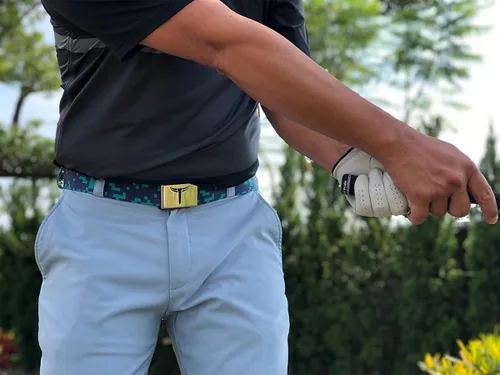 Miniatura 5 de Teeoff Cinturón de correas impresas hebilla de metal reversible