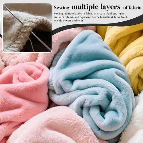 Miniatura 5 de Paquete de 20 agujas de coser largas, agujas largas para manualidades, agujas de costura de ojos grandes, agujas de muñeca de 6.8 pulgadas/6.9 in