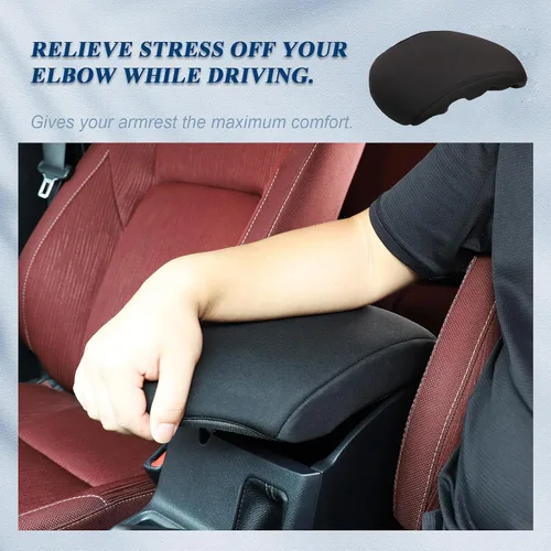 Miniatura 4 de Funda de consola central de alta calidad compatible con Toyota Hilux 2015 2016 2017 2018 2019 2020 2021 Protector de cojín para reposabrazos de coche