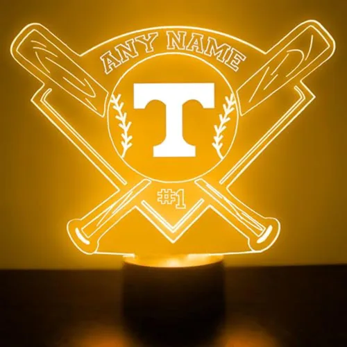 Miniatura 14 de Lámpara de luz nocturna personalizada con logotipo de la universidad de Tennessee Volunteers College con control remoto - 2